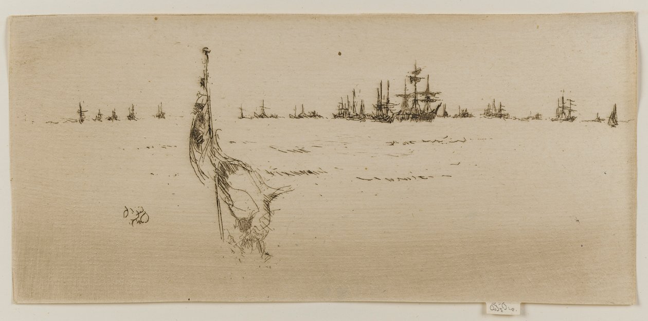 Doppa flaggan, 1887. av James Abbott McNeill Whistler