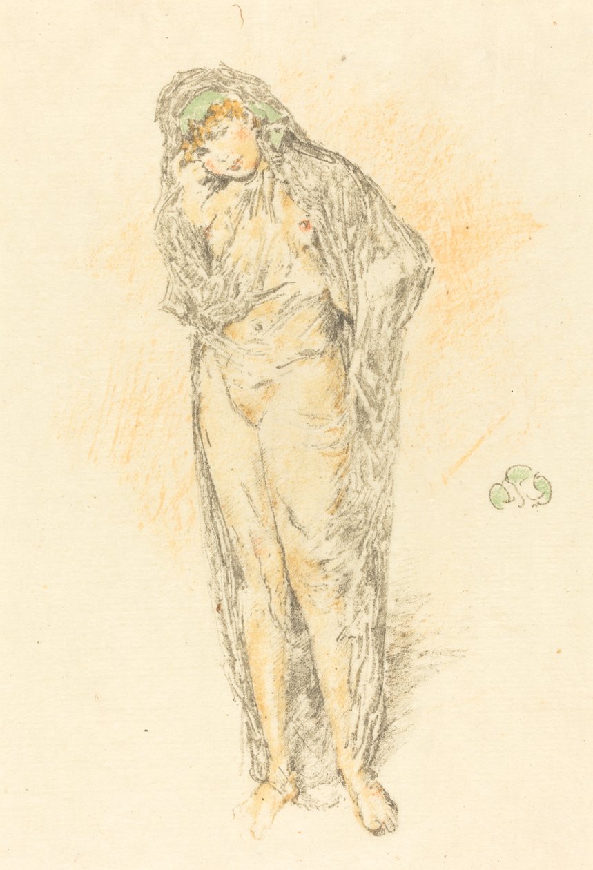 Draperad figur, stående, 1891. av James Abbott McNeill Whistler