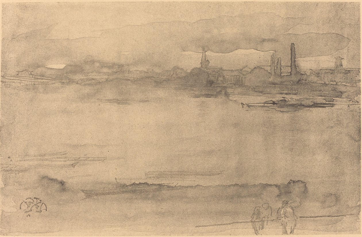 早朝、1878 年。スウェーデン語 av James Abbott McNeill Whistler