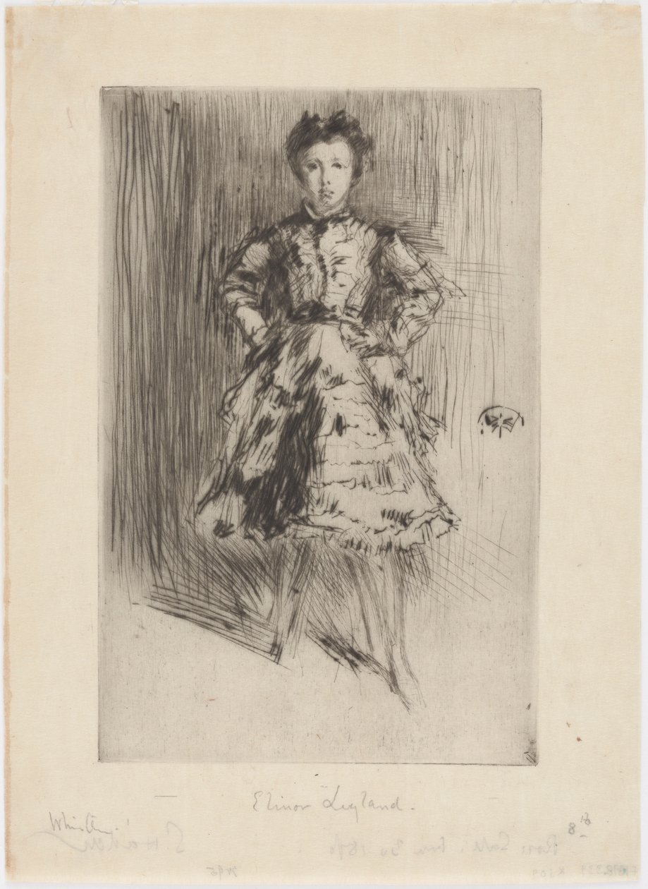 Elinor Leyland, 1873. av James Abbott McNeill Whistler