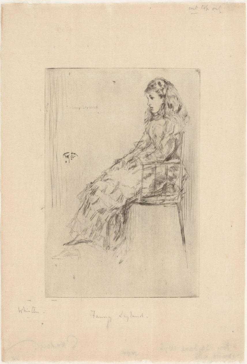 Fanny Leyland, 1873. av James Abbott McNeill Whistler