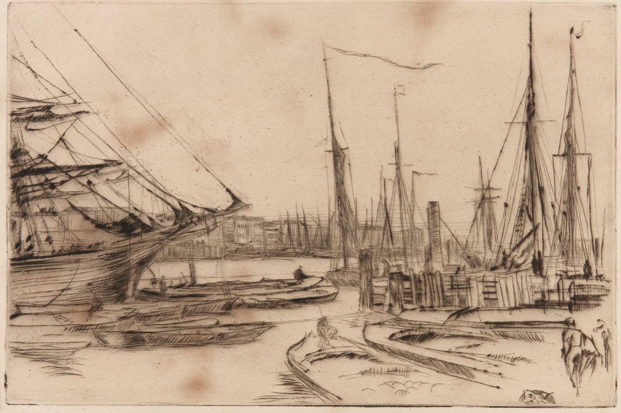 Från Billingsgate, 1878. av James Abbott McNeill Whistler