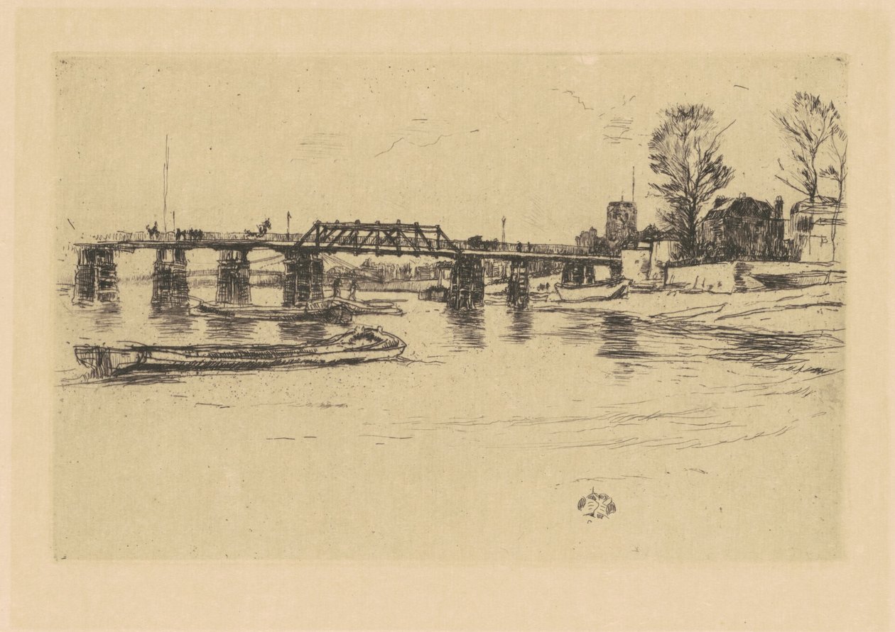 Fulham, 18781879. av James Abbott McNeill Whistler