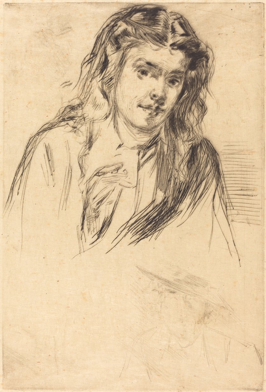 Fumettes böjda huvud, 1859. av James Abbott McNeill Whistler