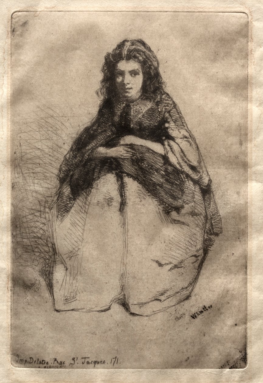 Serier, 1858. av James Abbott McNeill Whistler