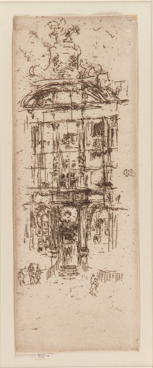 Guldhuset, Bryssel, 1887. av James Abbott McNeill Whistler