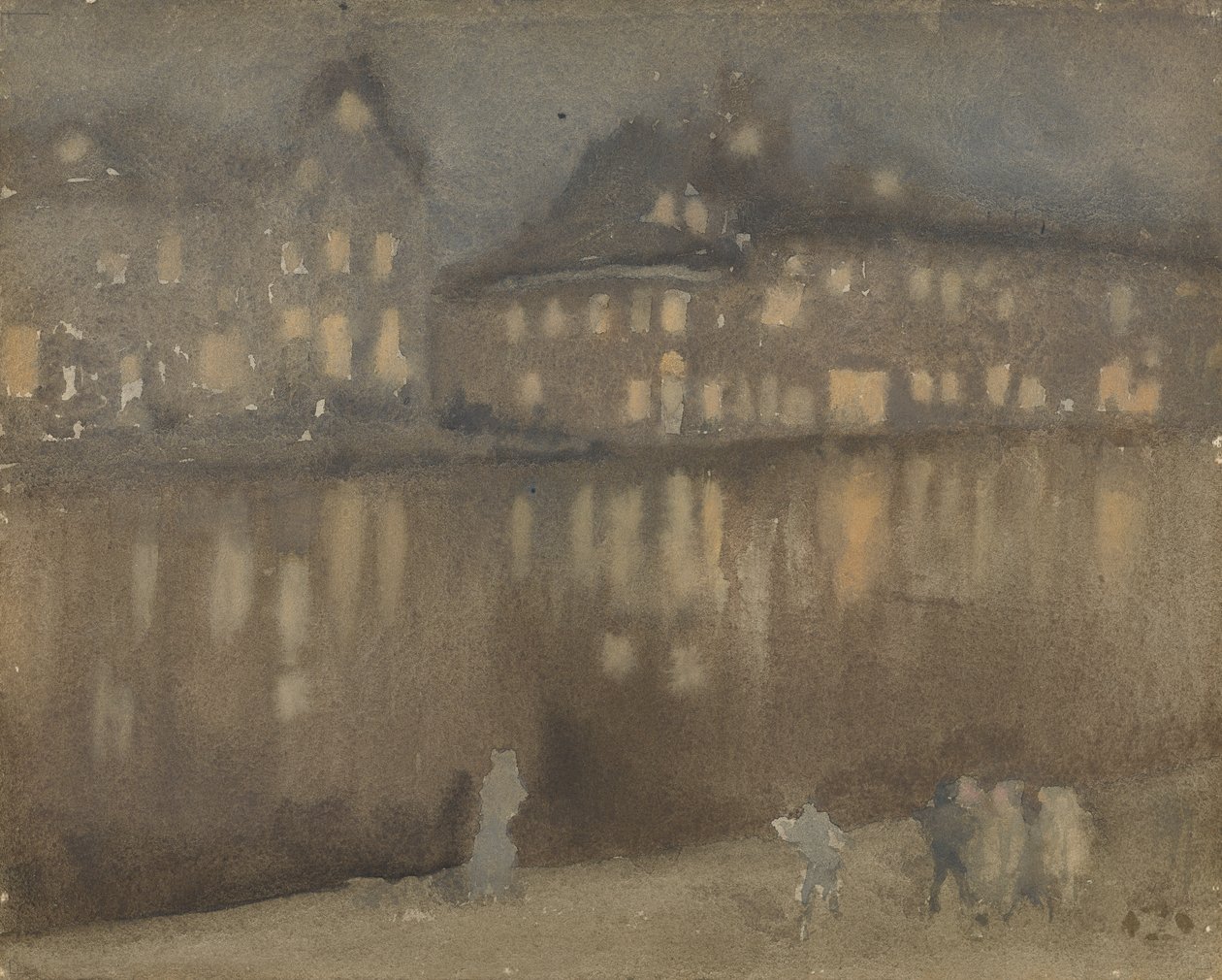 Canal Grande, Amsterdam, Nocturne, 1882. av James Abbott McNeill Whistler
