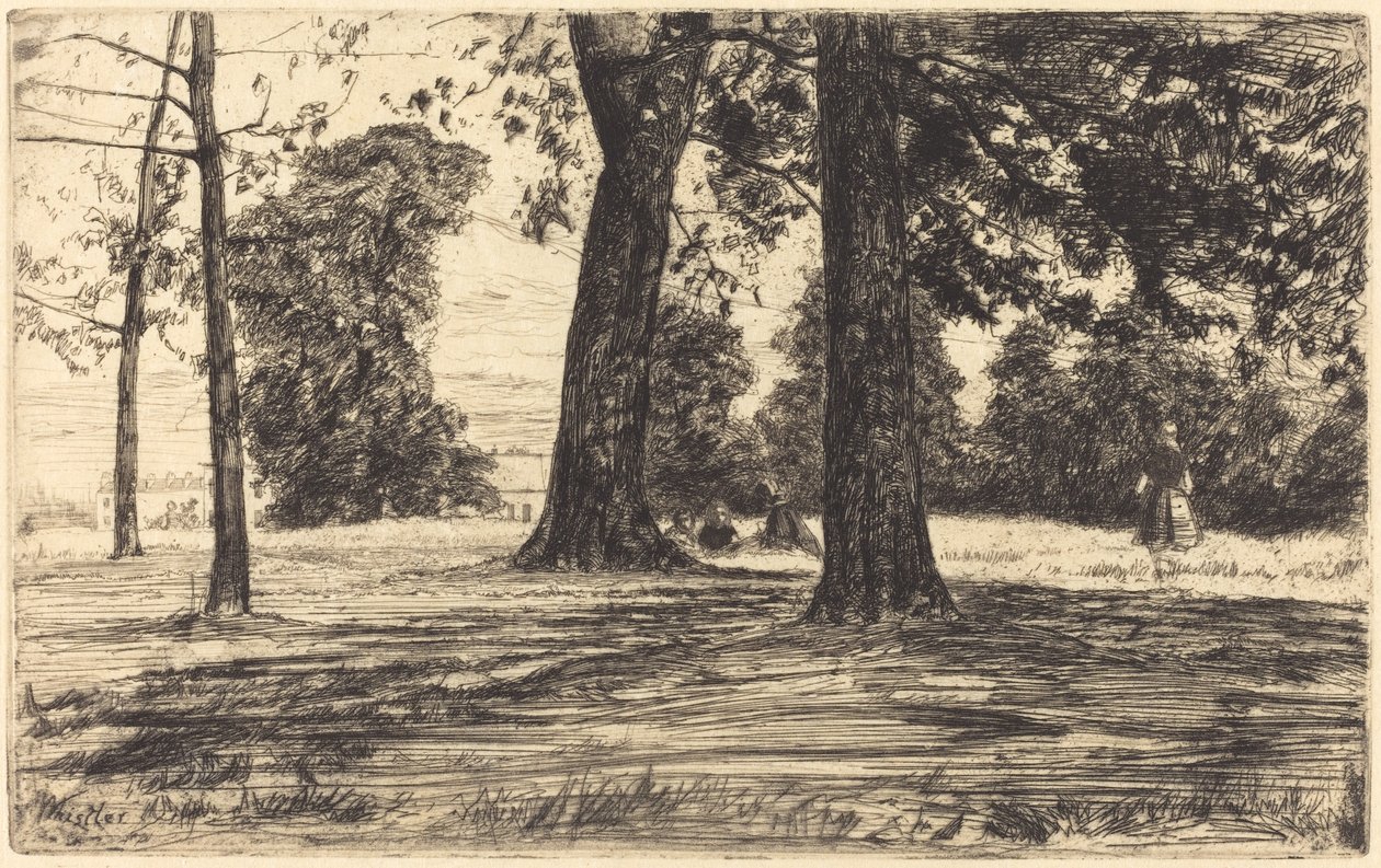 Greenwich Park, 1859. av James Abbott McNeill Whistler