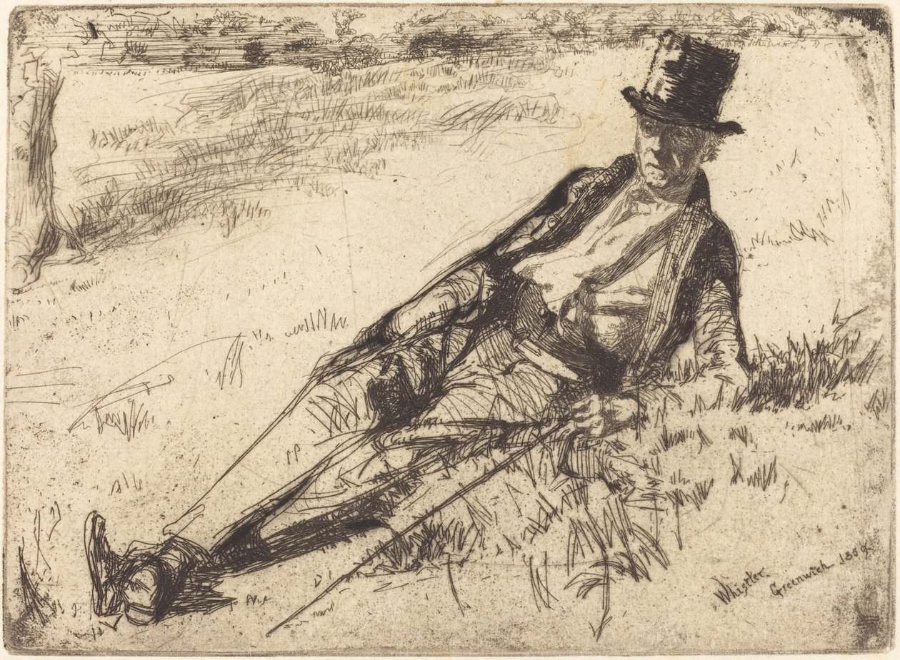 Greenwich pensionär, 1859. av James Abbott McNeill Whistler