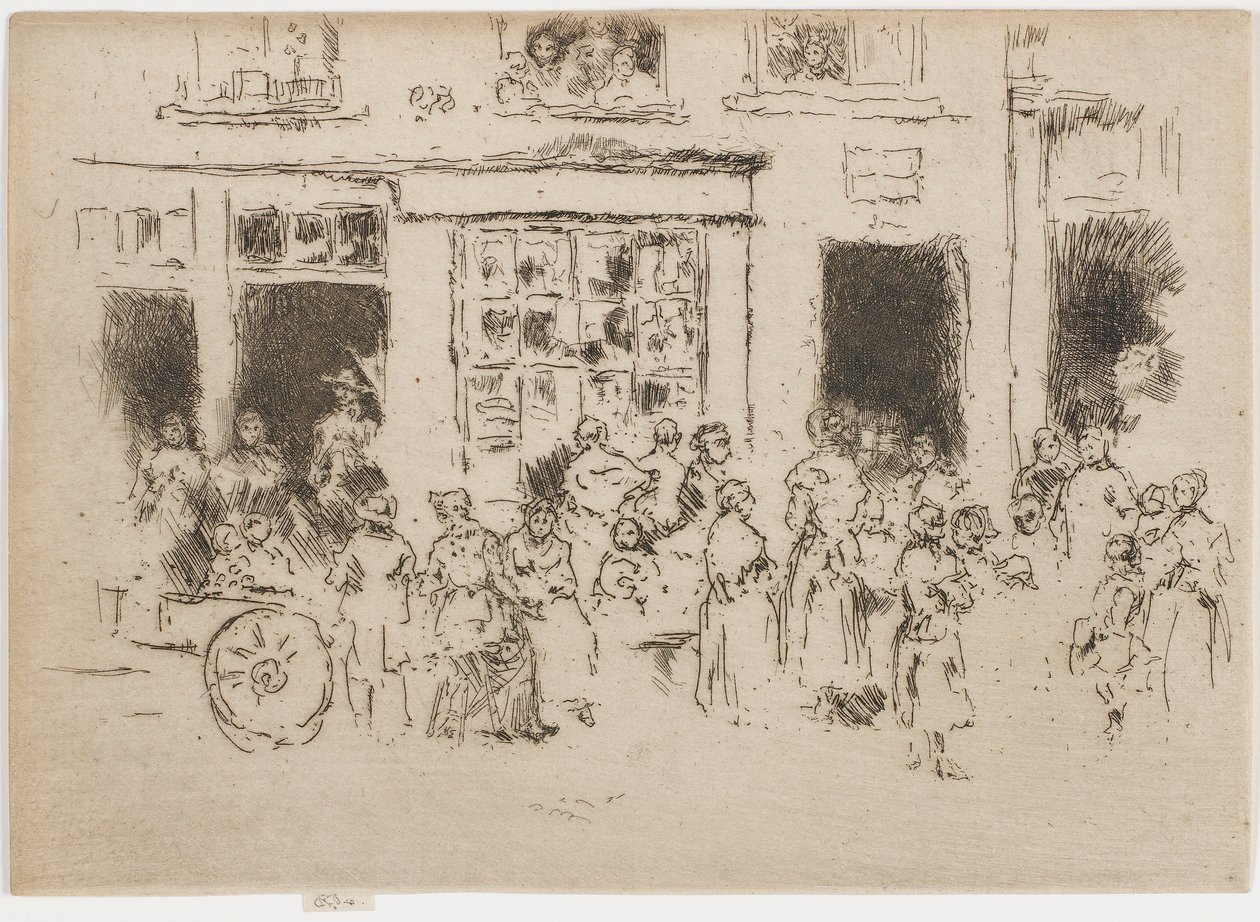 High Street, Bryssel, 1887. av James Abbott McNeill Whistler