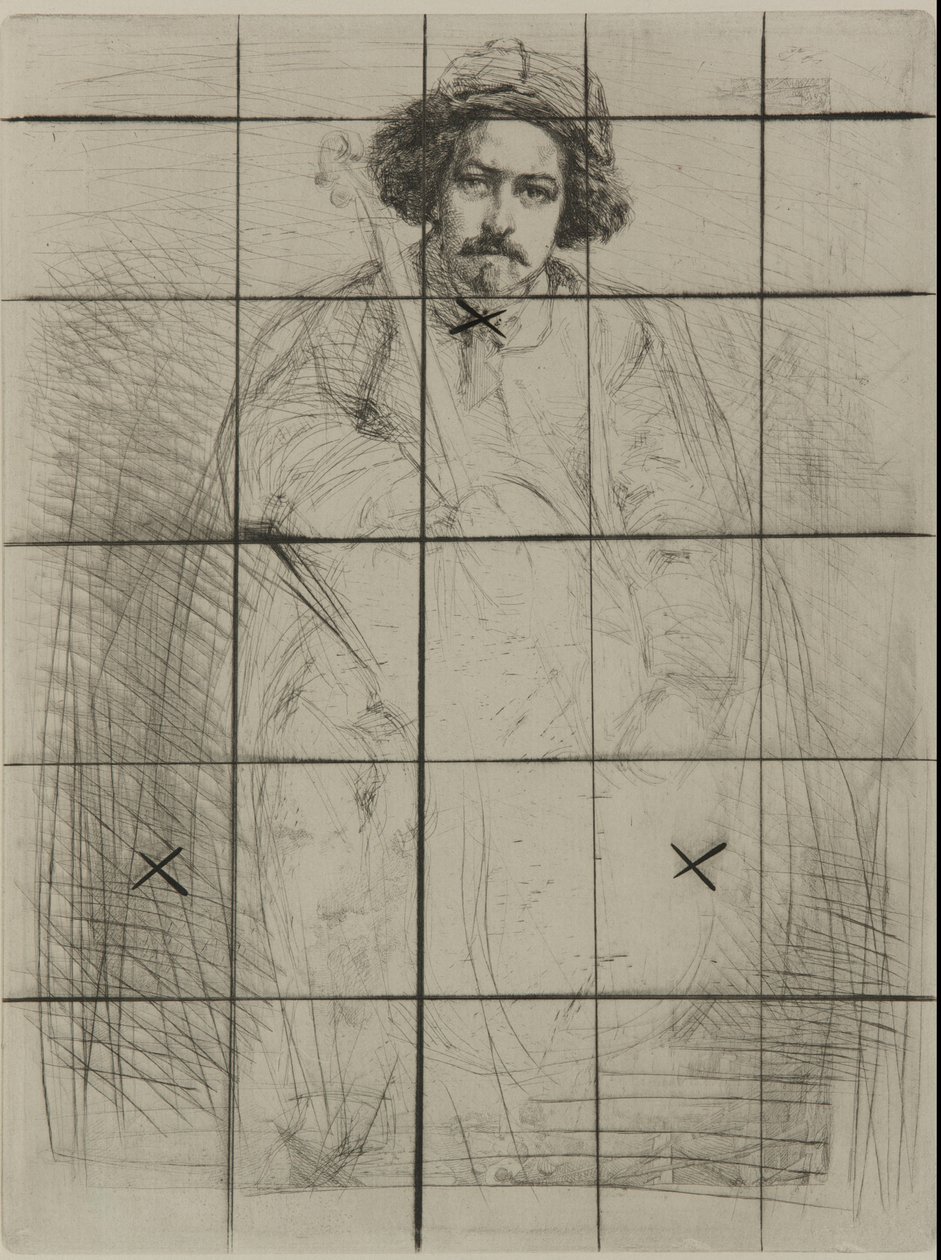 J. Becquet, skulptör, 1859. av James Abbott McNeill Whistler