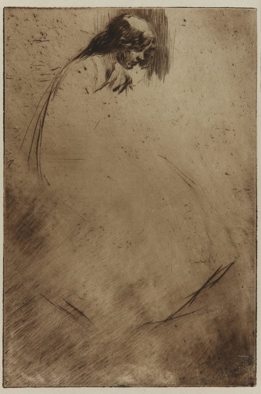 Jos böjda huvud, 1861. av James Abbott McNeill Whistler