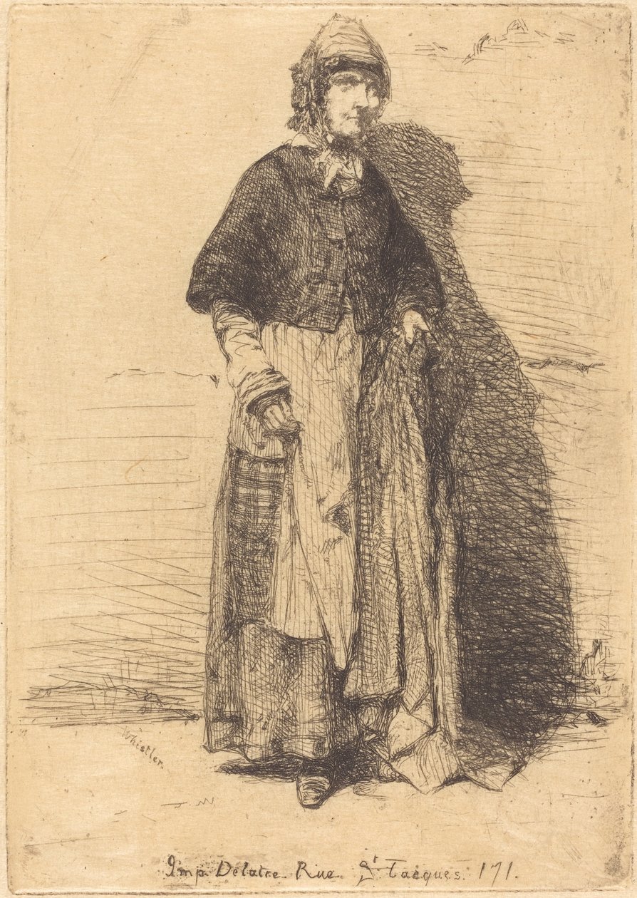 Moder Gerard, 1858. av James Abbott McNeill Whistler