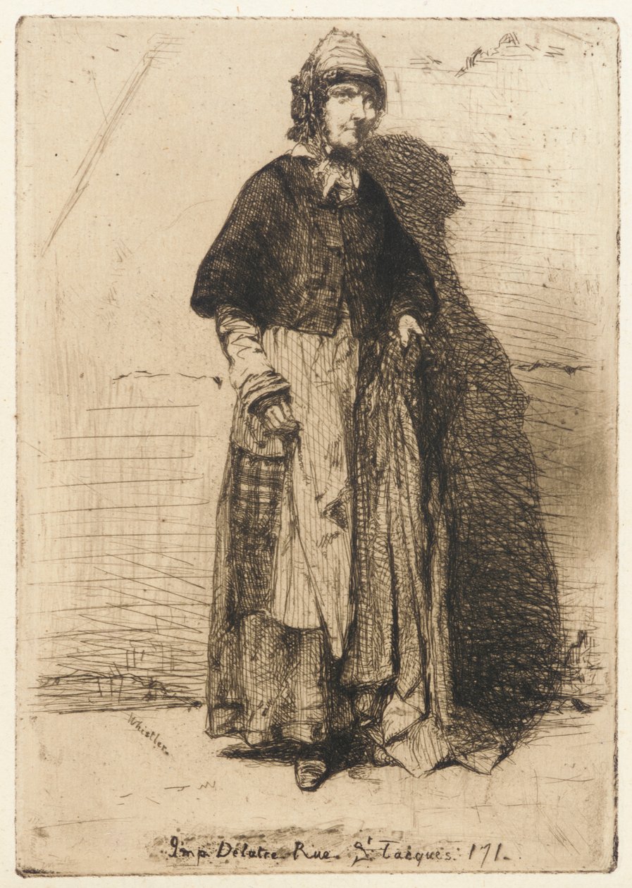 Moder Gerard, 1858. av James Abbott McNeill Whistler
