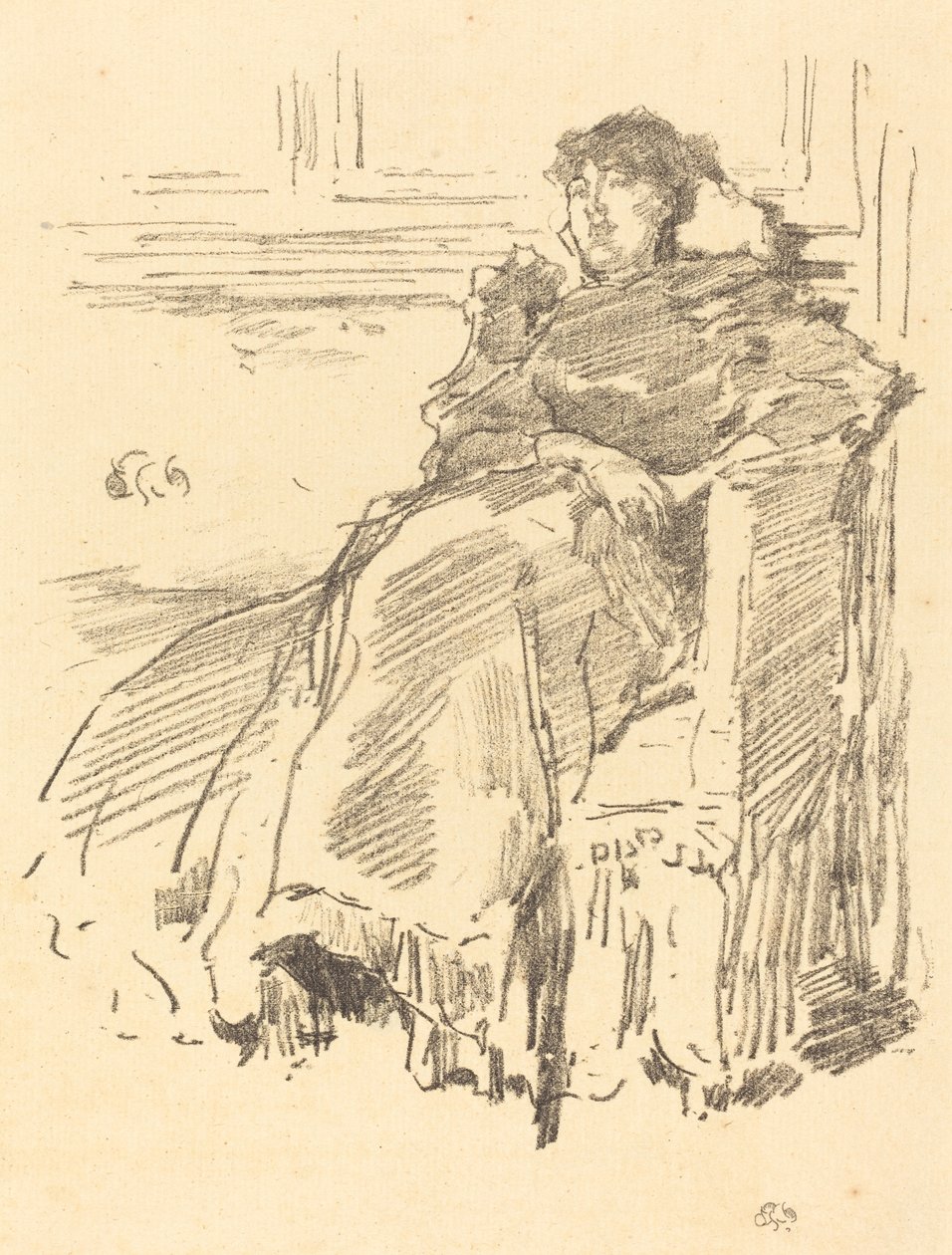 Den röda klänningen, 1894. av James Abbott McNeill Whistler
