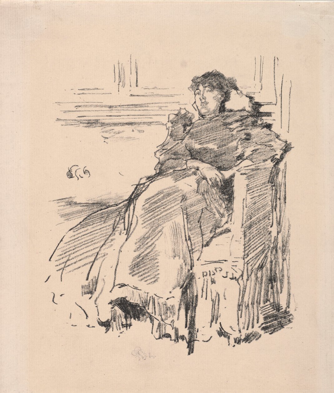 Den röda klänningen, 1894. av James Abbott McNeill Whistler
