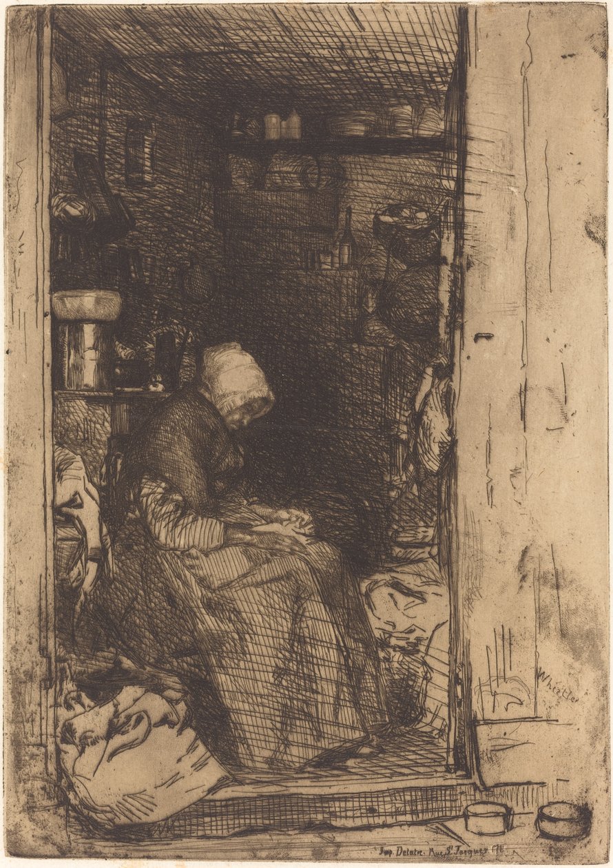 Den gamla kvinnan i trasor, 1858. av James Abbott McNeill Whistler