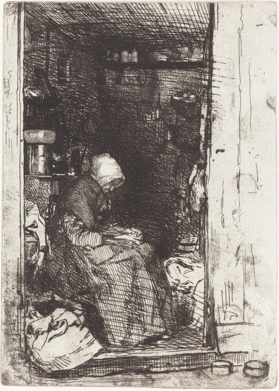 Den gamla kvinnan i trasor, 1858. av James Abbott McNeill Whistler