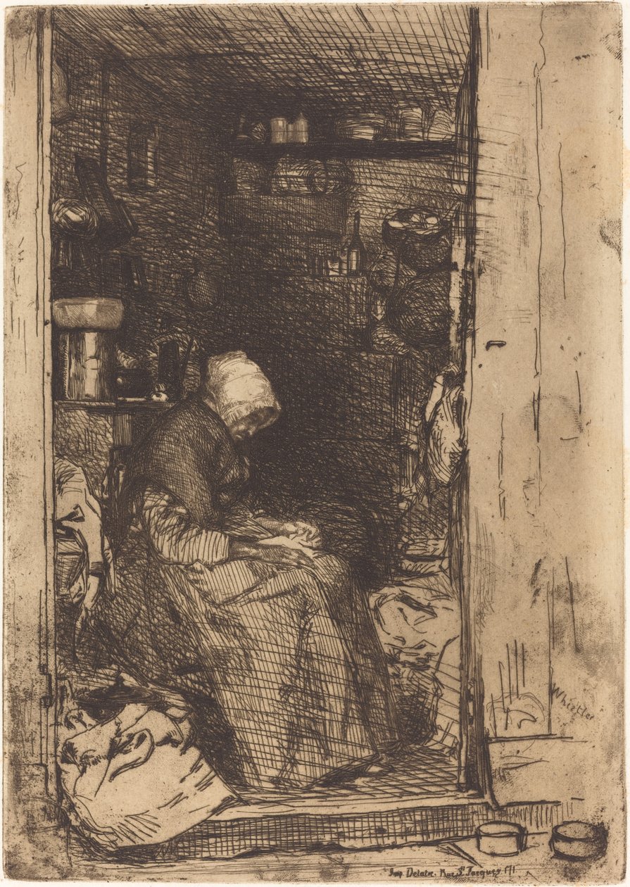 Den gamla kvinnan i trasor, 1858. av James Abbott McNeill Whistler