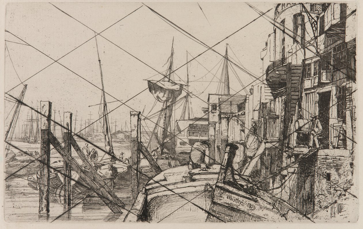 Limehouse, 1859. av James Abbott McNeill Whistler