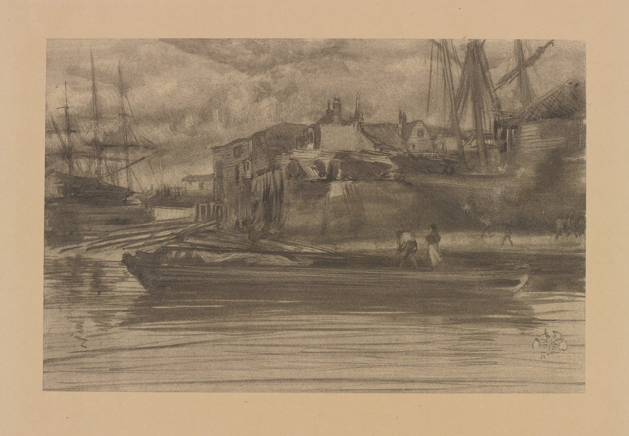 Limehouse, 1878. av James Abbott McNeill Whistler