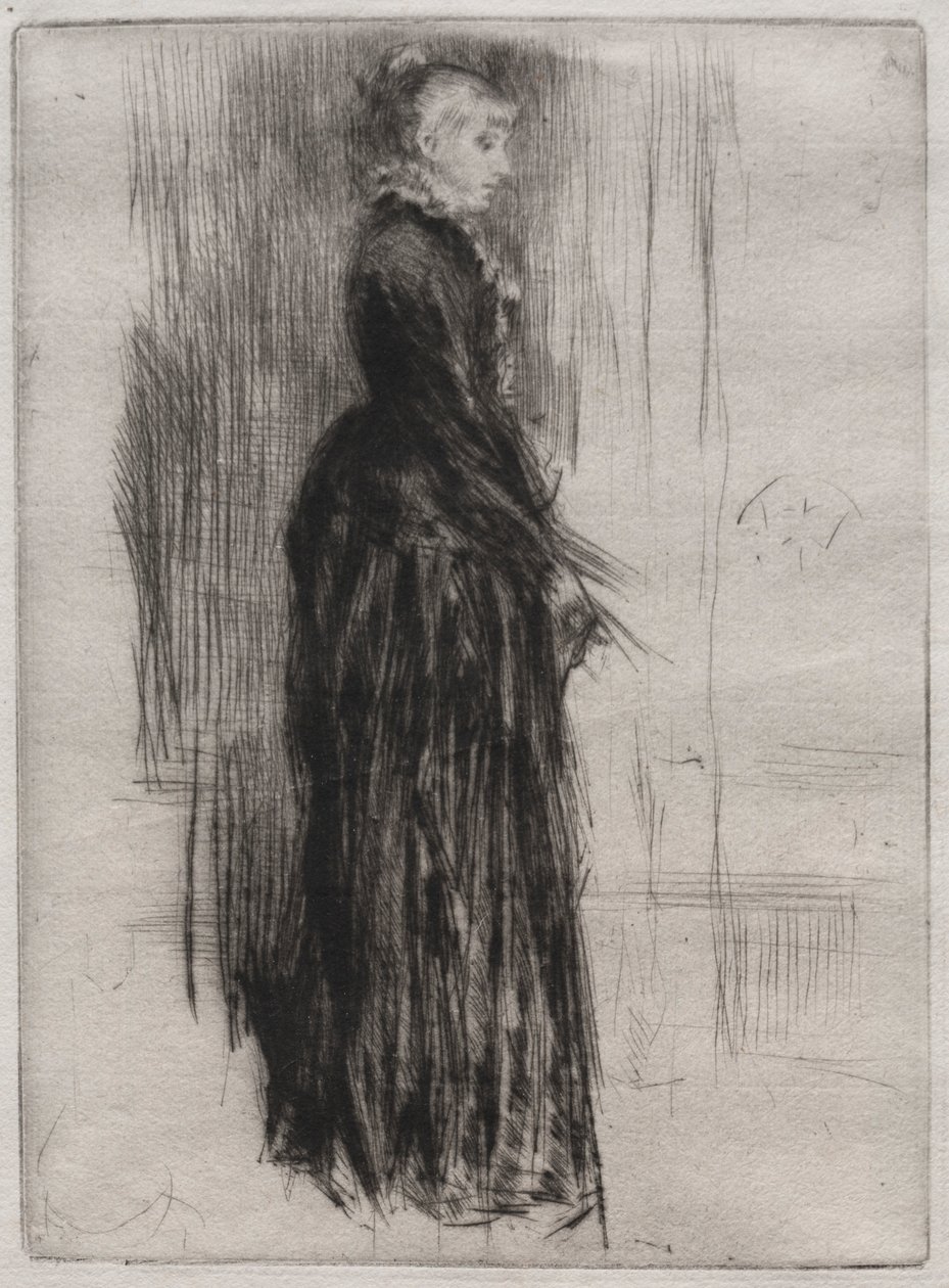 Liten sammetsklänning. av James Abbott McNeill Whistler