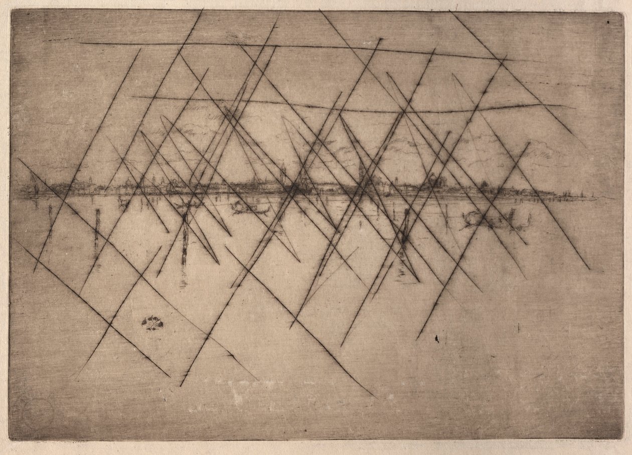 Lilla Venedig. av James Abbott McNeill Whistler