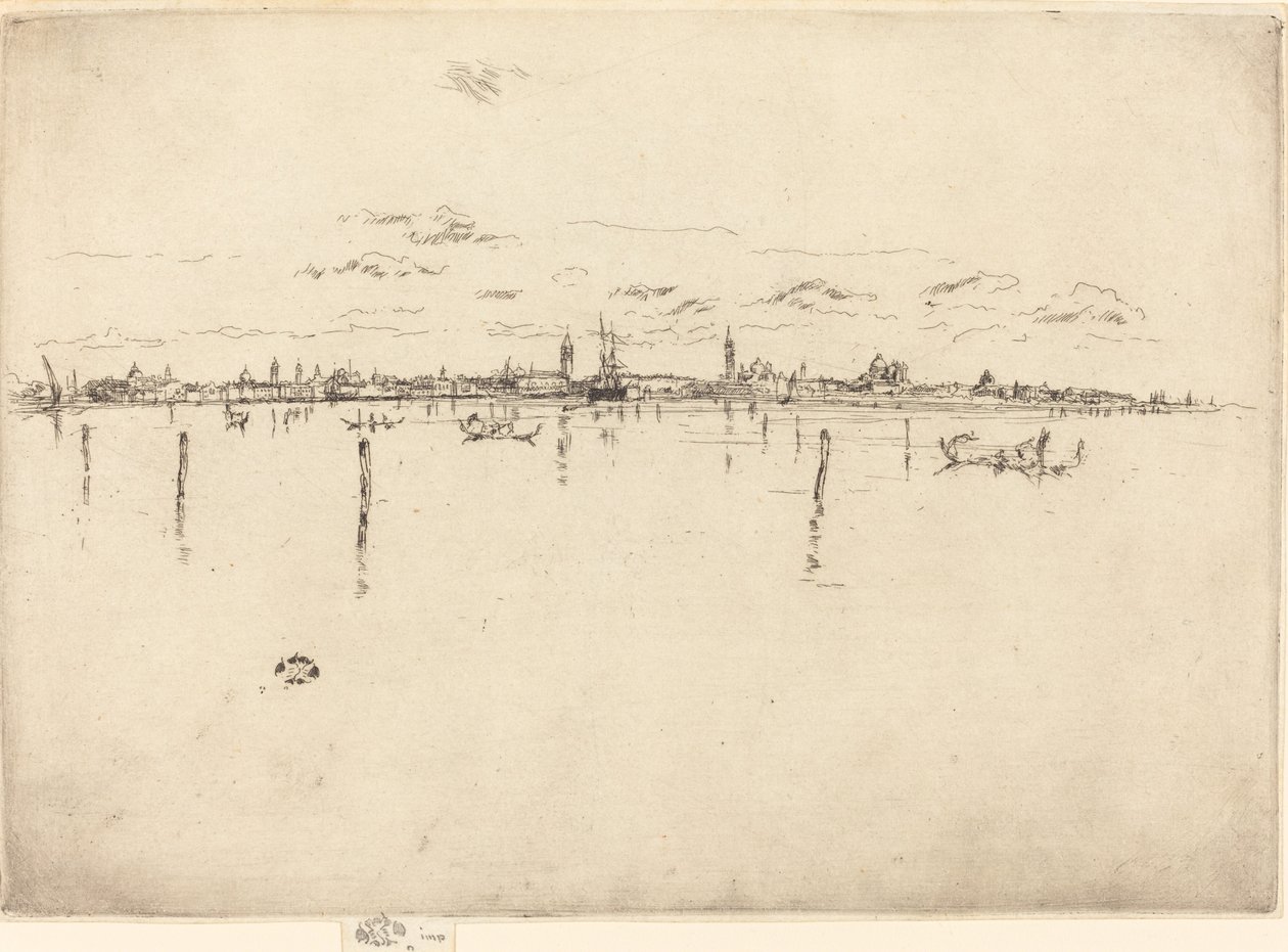 Lilla Venedig, 1880. av James Abbott McNeill Whistler