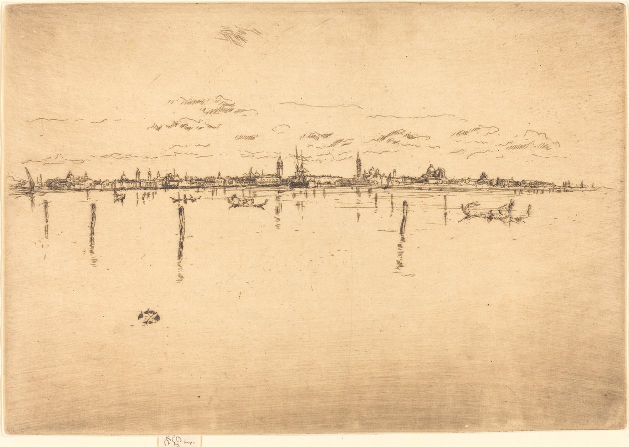 Lilla Venedig, 1880. av James Abbott McNeill Whistler