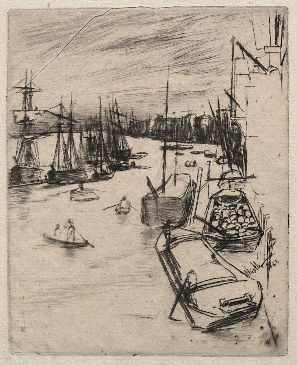 Little Wapping, 1861. av James Abbott McNeill Whistler