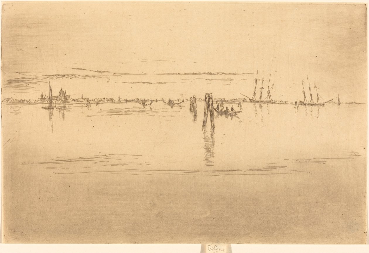 Lång lagun, 1880. av James Abbott McNeill Whistler
