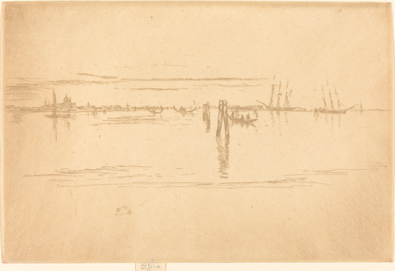 Lång lagun, 1880. av James Abbott McNeill Whistler