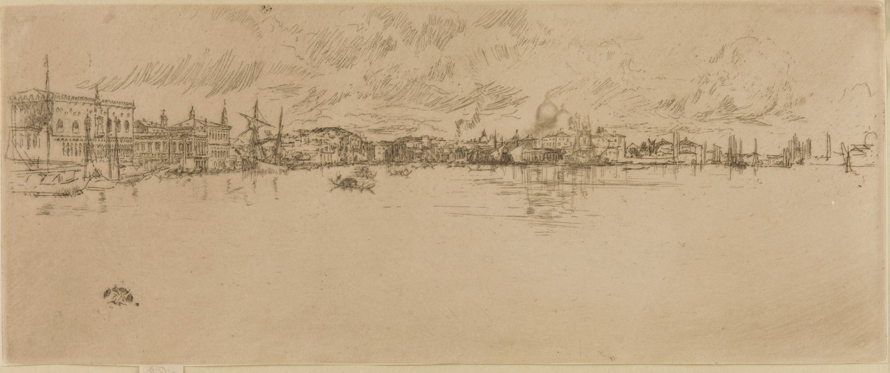 Långa Venedig, 1879-1880. av James Abbott McNeill Whistler