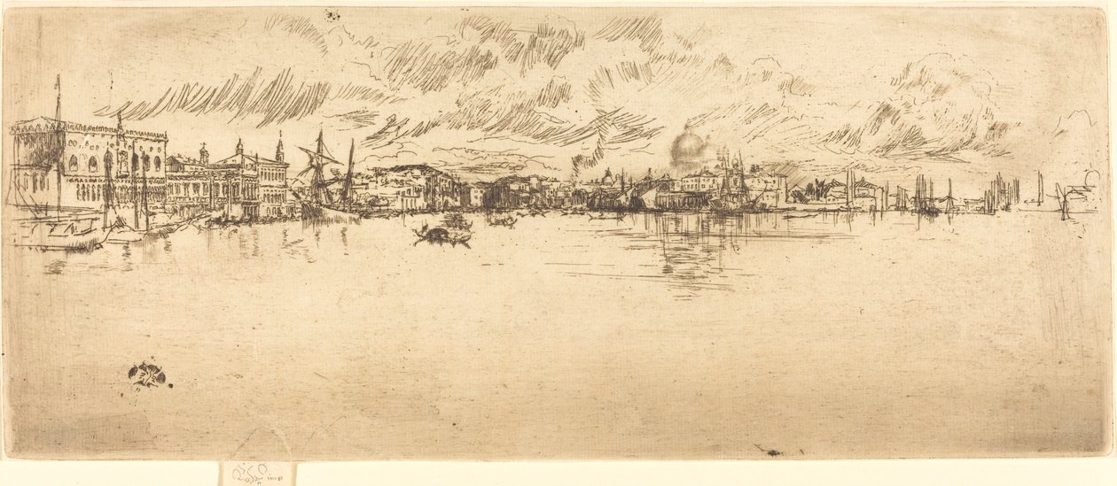 Långa Venedig, 18791880. av James Abbott McNeill Whistler