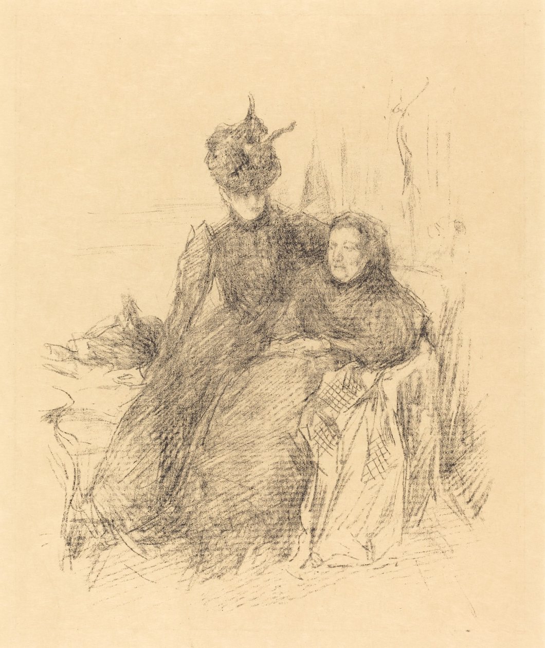 Mor och dotter, 1897. av James Abbott McNeill Whistler