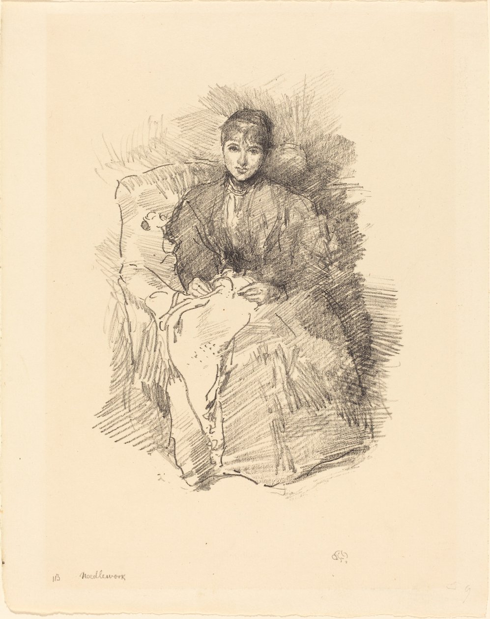 Handarbete, 1896. av James Abbott McNeill Whistler