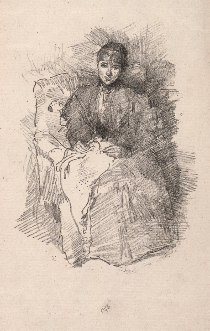 Handarbete, 1896. av James Abbott McNeill Whistler