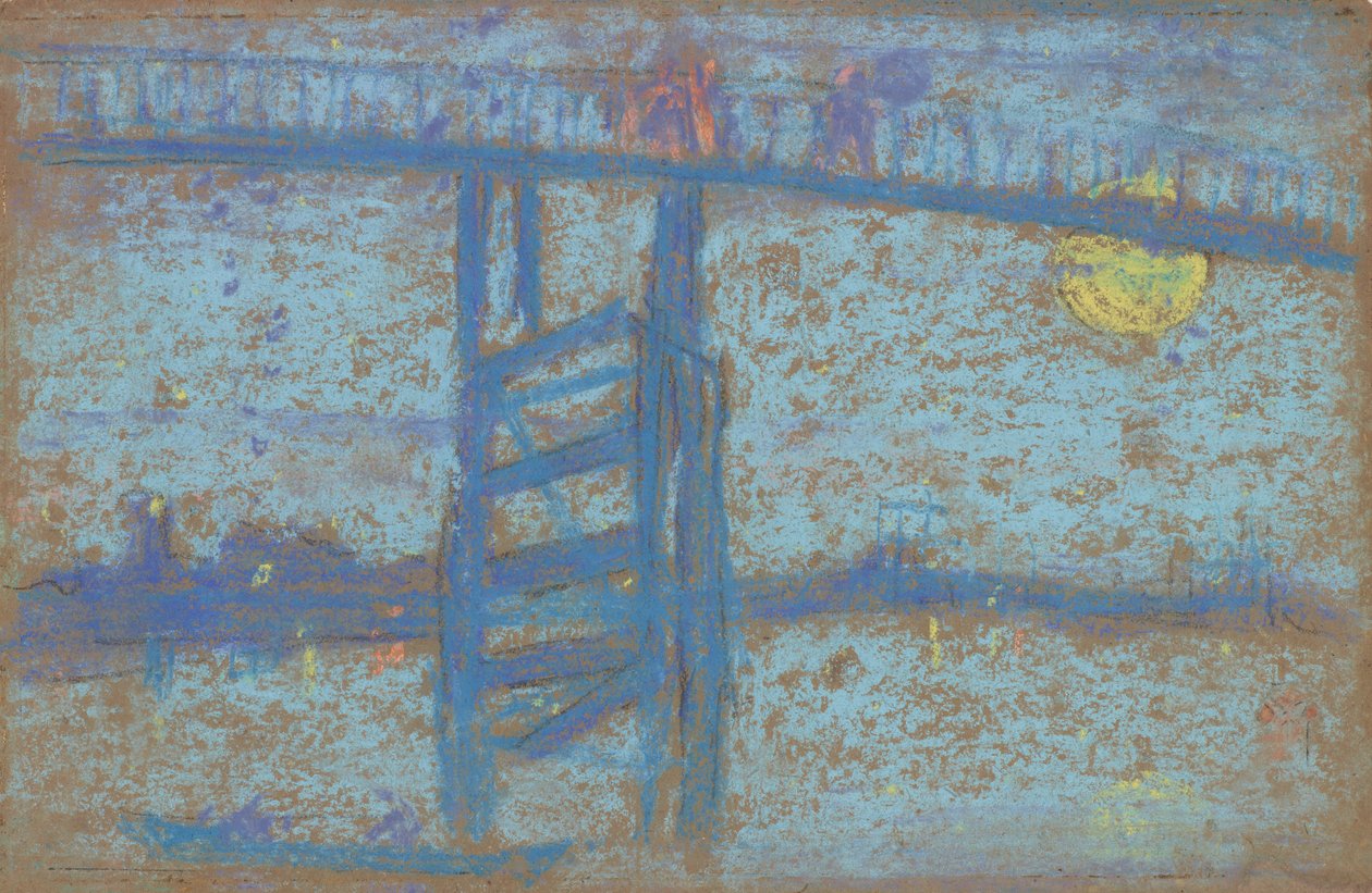 Nocturne: Battersea Bridge, 1872-1873. av James Abbott McNeill Whistler