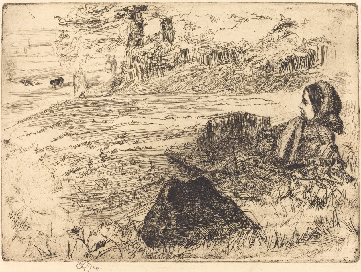 Sköterska och barn, 1859. av James Abbott McNeill Whistler