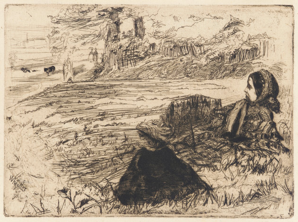 Sköterska och barn, 1859. av James Abbott McNeill Whistler