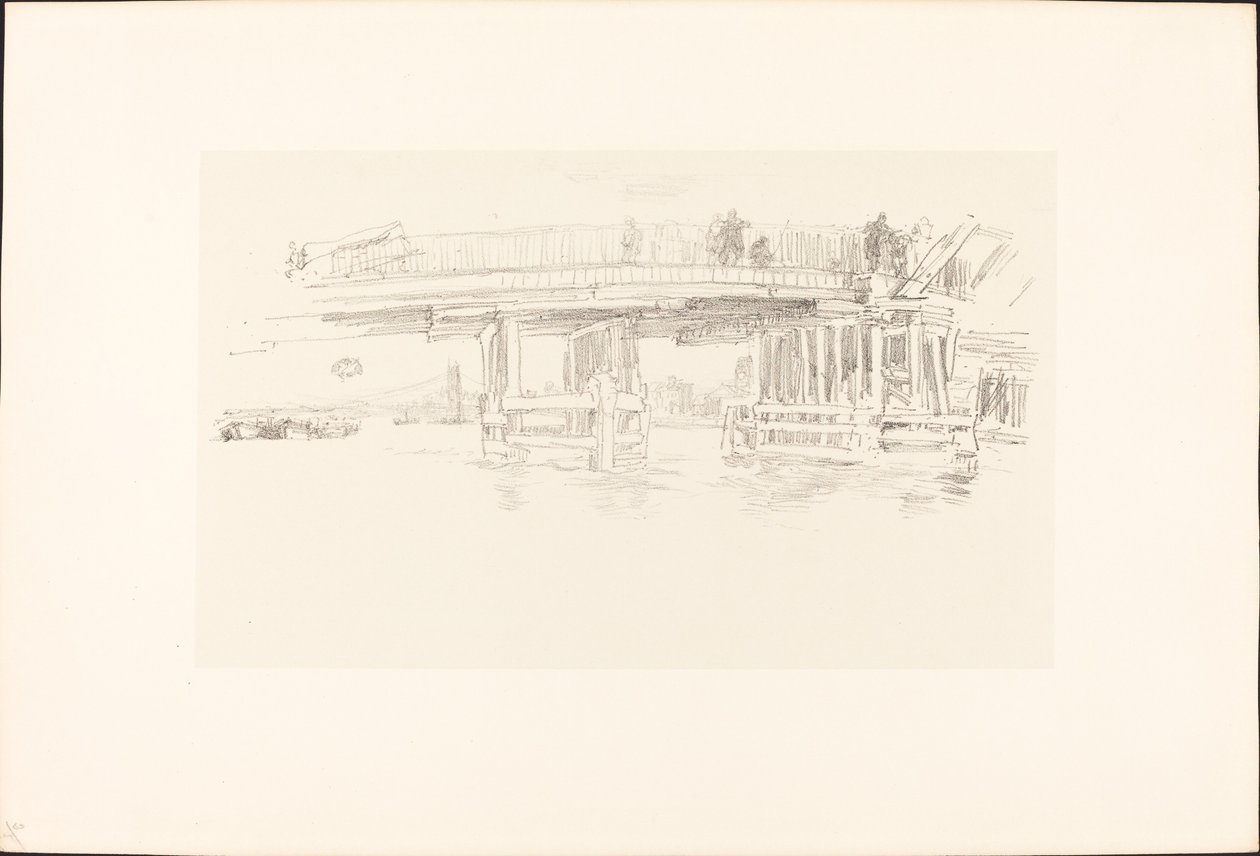 Old Battersea Bridge, 18791887. av James Abbott McNeill Whistler