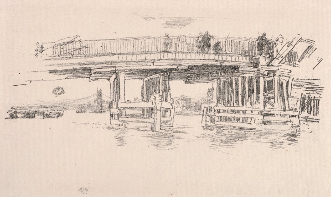 Old Battersea Bridge, 1879. av James Abbott McNeill Whistler