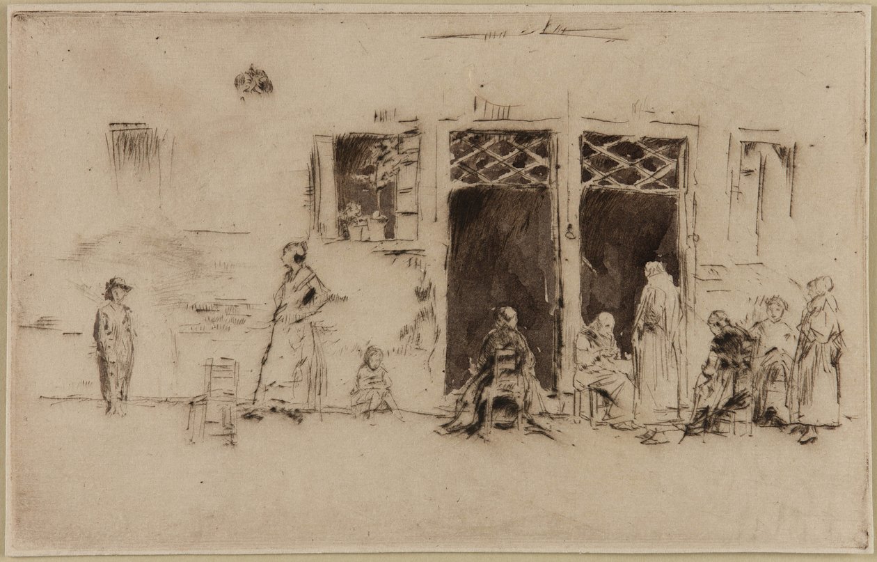 Gamla kvinnor, 1879-1880. av James Abbott McNeill Whistler