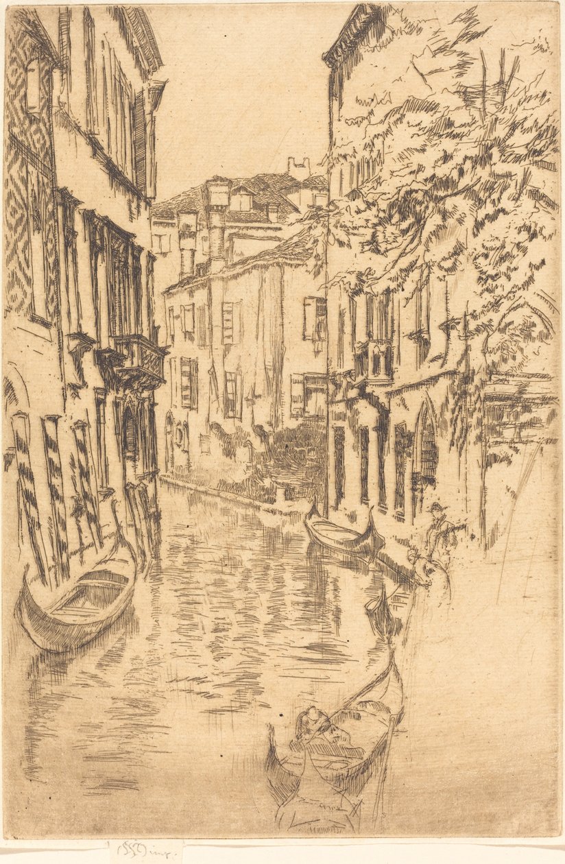 Stilla kanal, 1880. av James Abbott McNeill Whistler