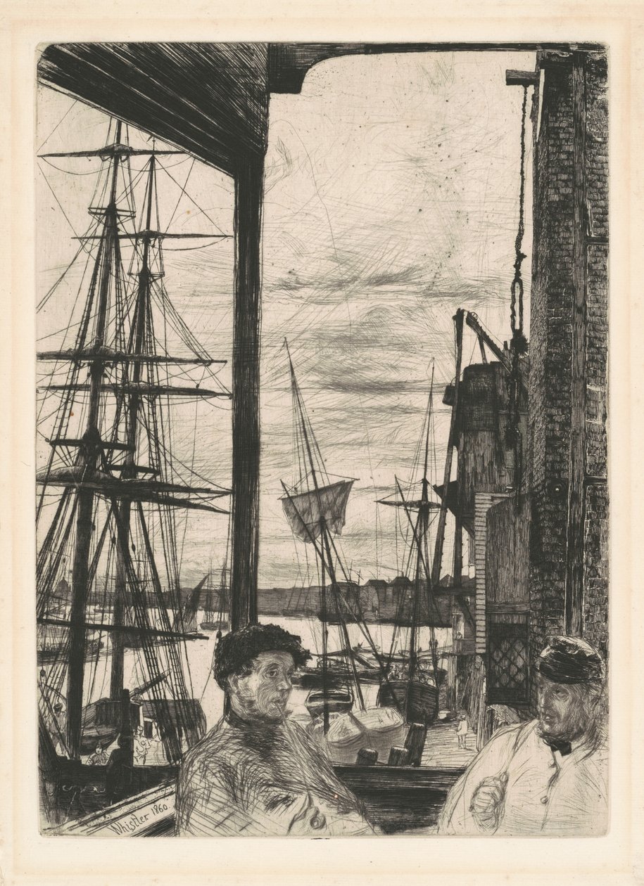 Rotherhithe, 1860. av James Abbott McNeill Whistler