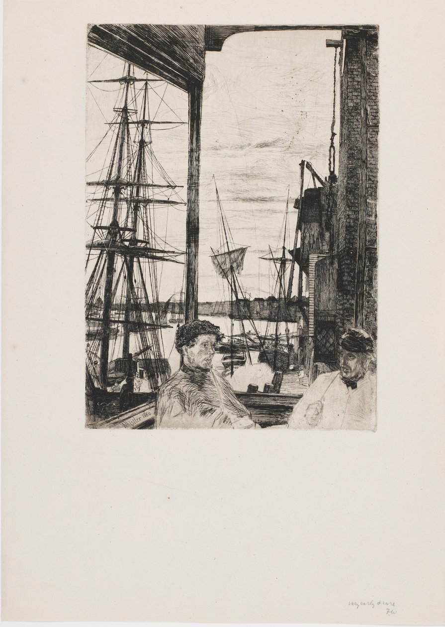 Rotherhithe, 1860. av James Abbott McNeill Whistler