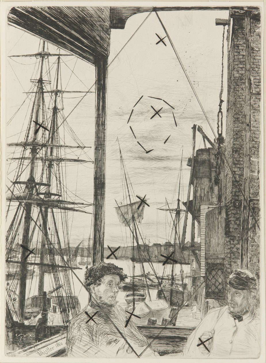 Rotherhithe, 1860. av James Abbott McNeill Whistler