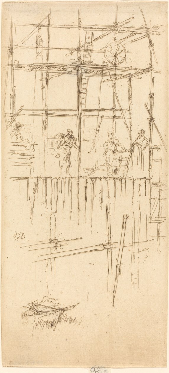 Savoy Ställningar, ca. 1887. av James Abbott McNeill Whistler