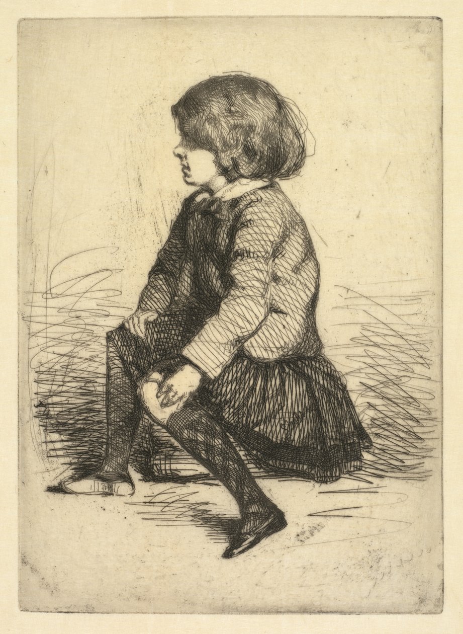 Seymour Haden Jr., sittande. av James Abbott McNeill Whistler