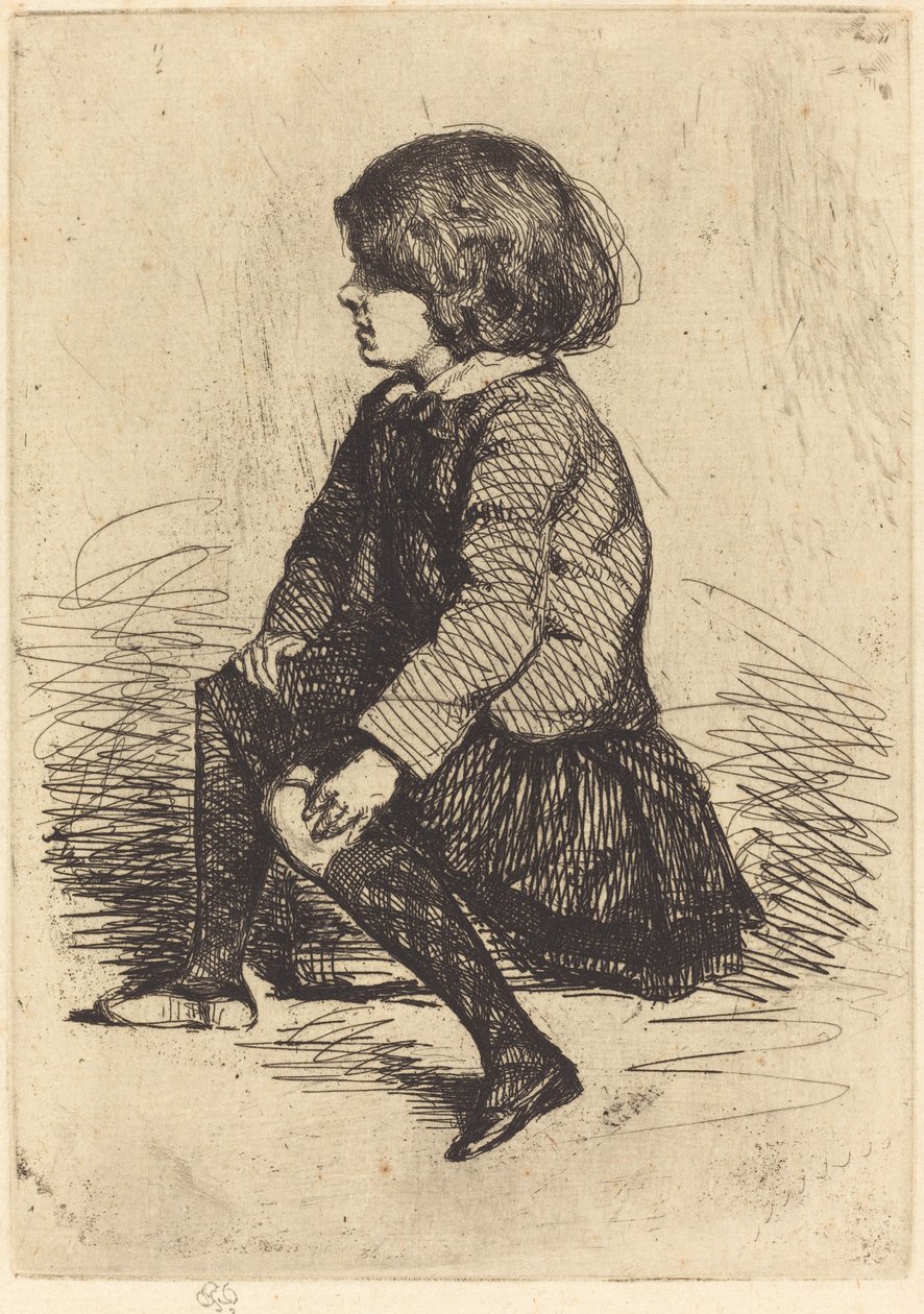 Seymour, sittande. av James Abbott McNeill Whistler